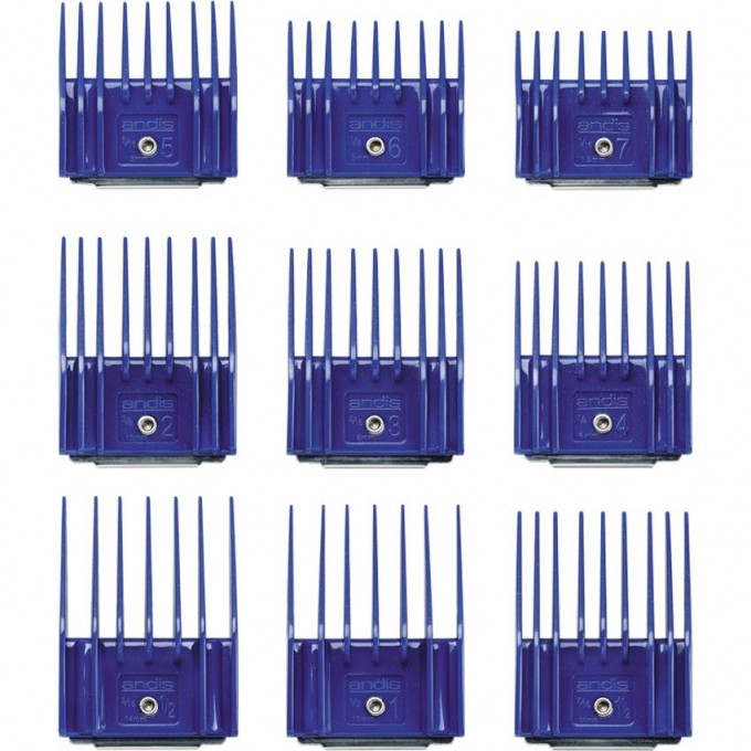 Набор из 9-ти пластиковых насадок ANDIS 12860